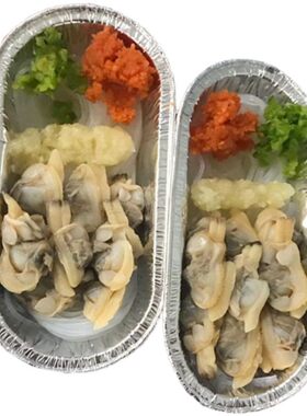 一次性锡纸盒烧烤铝箔碗椭圆形烘