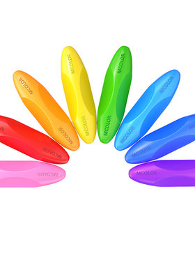 Mcolor萌卡乐双头彩虹橡皮小学生专用无屑超干净幼儿园卡通可爱无毒安全素描擦字不留痕儿童2B考试专用橡皮