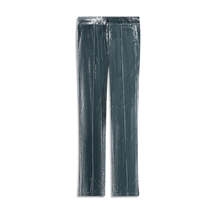 VIVIIVII 会展限定高定级超奢华礼服冰川白金丝绒宽松运动长裤