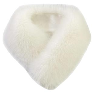 新款仿真狐狸毛毛围巾皮草毛领百搭时尚磁吸扣护颈围脖套保暖女冬