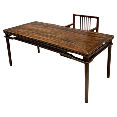 南美胡桃木实木茶桌原木桌子