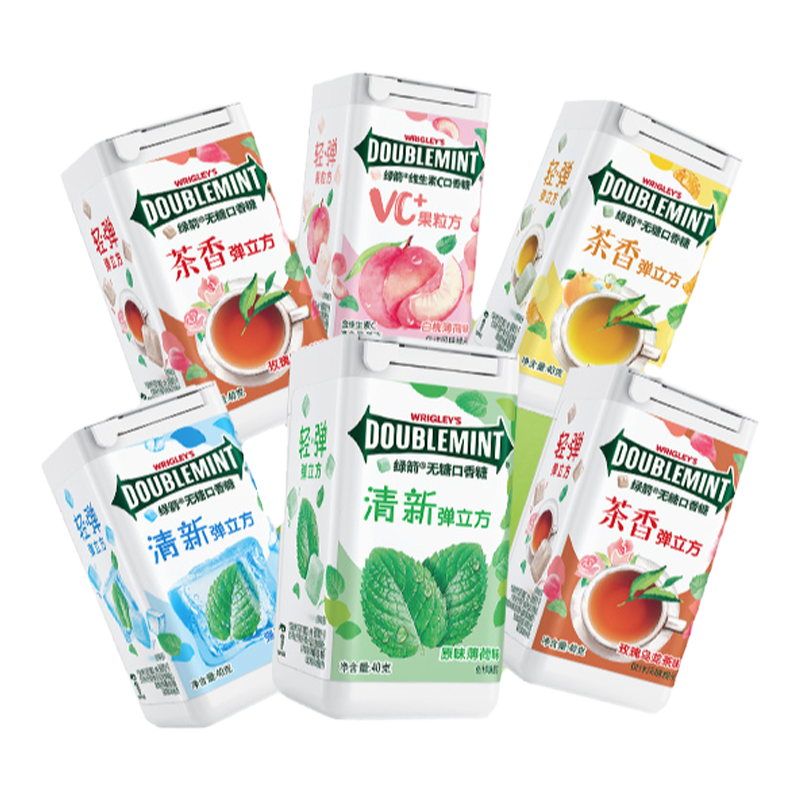 弹立方40g*6瓶礼包无糖口香糖