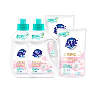 超能云感香柔洗衣液持久留香72小时护衣柔软无残留低泡易漂补充液