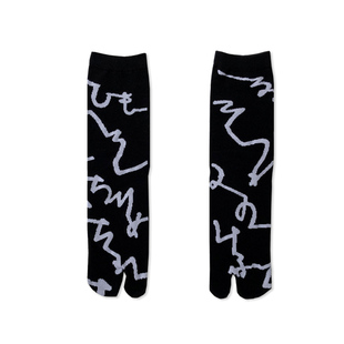 袜子铺子全场买三双包邮日本SOUSOU款日系分趾袜高筒二指趾木屐袜