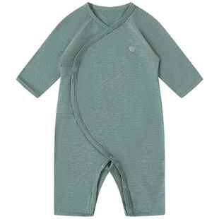 Griny【竹轻弹】新生婴儿连体衣满月宝宝衣服长袖爬服春秋款