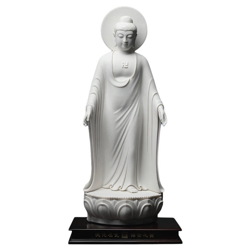 佛光如来德化白瓷雕塑艺术品
