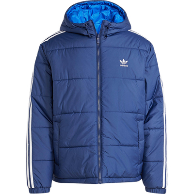 Adidas/阿迪达斯正品三叶草男士连帽双面穿保暖运动棉服JD9073