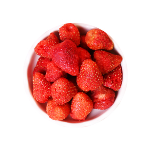 冻干草莓脆整果500g烘焙蛋糕装饰即食零食雪花酥牛轧糖原料无添加