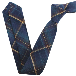 男女日系6cm韩版窄版复古英伦学生时尚休闲格子条纹上班JK领带