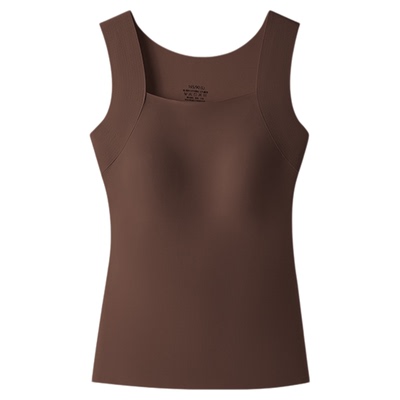 无痕修身显瘦！带胸垫保暖背心女