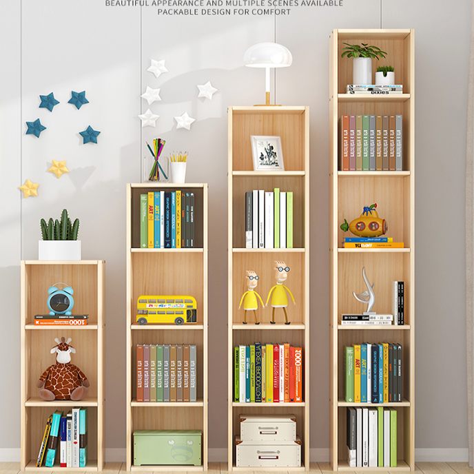 简易窄书柜落地边角儿童书架飘窗置物架实木格子架夹缝储物收纳柜