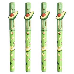 晨光按动中性笔秒干刷题笔0.5mm黑色圆珠笔高颜值ins学生用st笔尖走珠笔考试专用速干碳素水性签字笔芯可爱