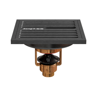 松花地漏加厚304不锈钢防臭器卫生间下水道方形盖洗衣机淋浴两用