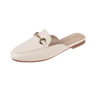 包头半拖鞋女夏外穿2025年新款时尚懒人鞋百搭网红平底凉拖ins潮