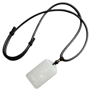 新品蜡绳皮项链绳套头绳可调挂绳和田玉手工编织绳玉绳黄金吊坠绳