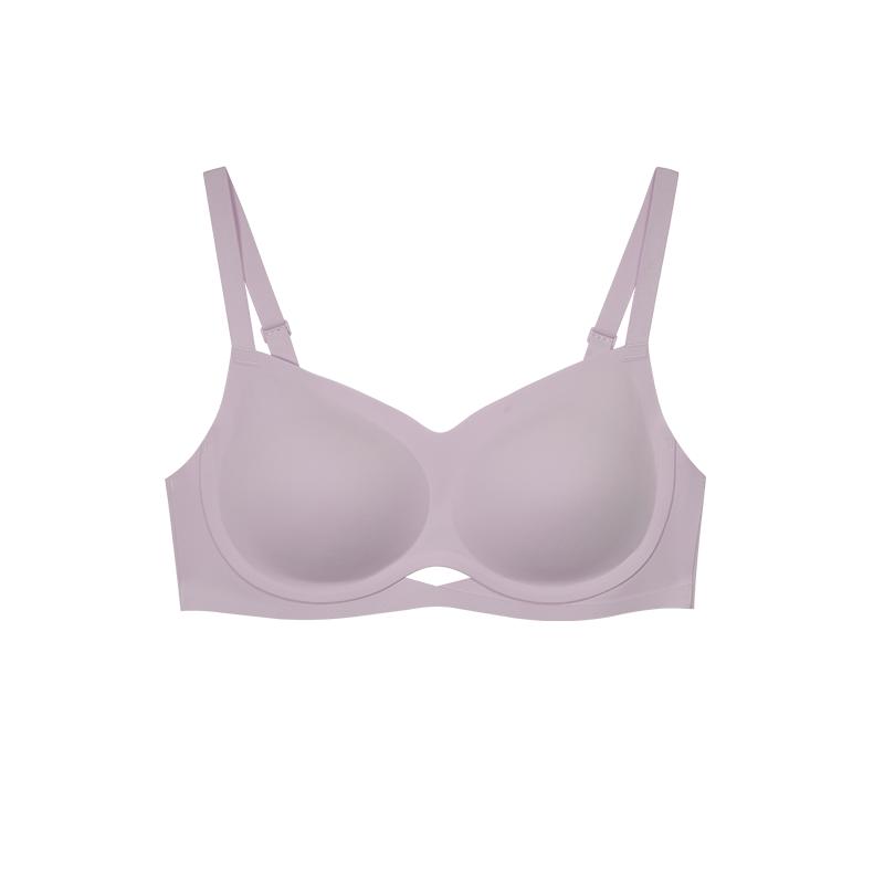 ubras镂空环抱无痕小胸聚拢粉底液隐形舒适细吊带文胸罩内衣女