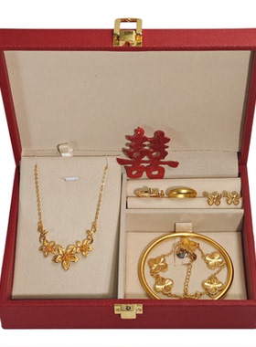 婚庆首饰结婚假五金首饰全套摆件