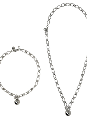 走秀款MOLISM镀金圆球轻奢项链