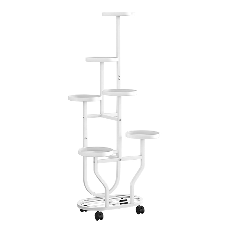 铁艺花架多层花架子客厅落地式家用阳台置物架可移动花盆摆放托架