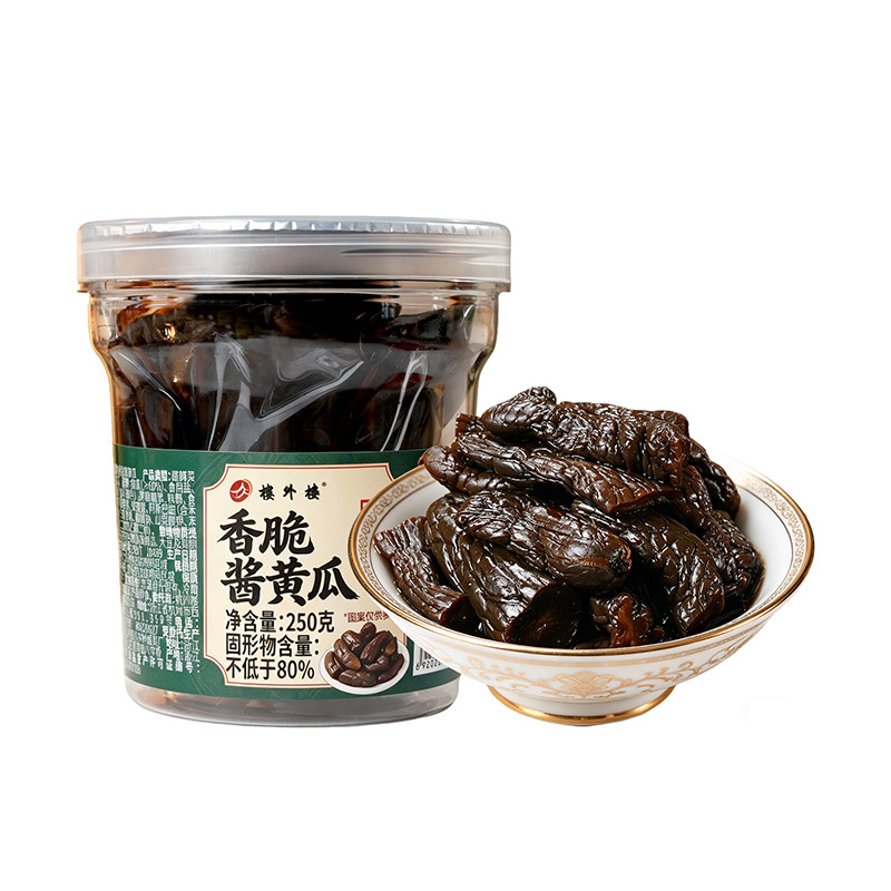 楼外楼江南风味酱黄瓜段罐装香脆酱菜/下饭菜/外婆菜