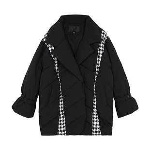 纳帕佳宽松中长款羽绒服女2025春季新款设计感个性加厚保暖外套潮