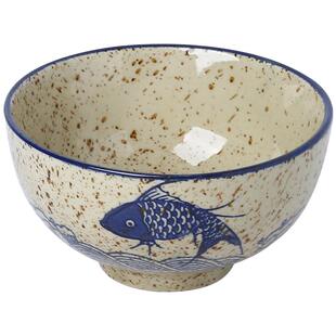 中国风鱼乐碗碟套装家用陶瓷餐具中式盘子碗创意碗具碗盘碗筷组合