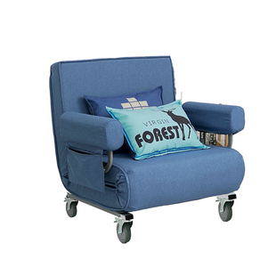 单人沙发床带轮子2025新款办公午休折叠床两用午睡简约折叠沙发床