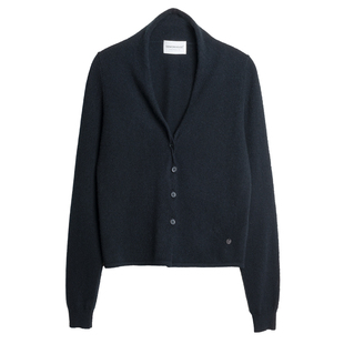 322WORKHOUSE纯羊毛针织v领毛衣开衫女士2025新款早秋针织衫B408