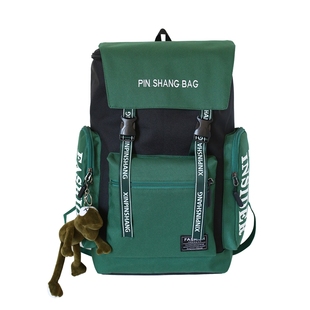 书包女韩版高中大学生工装港风双肩包ins百搭大容量旅行背包男潮