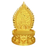 唐卡底座供奉架財(cái)神佛像小支架護(hù)身符佛卡蓮花座臺(tái)佛牌展示架佛龕
