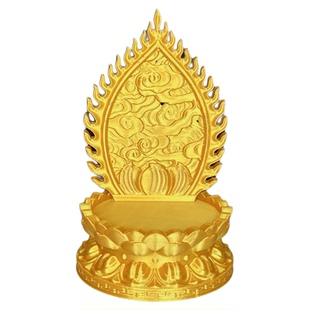 唐卡底座供奉架财神佛像小支架护身符佛卡莲花佛牌摆放展示佛龛