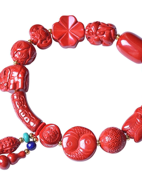 朱砂高含量帝王风多宝貔貅手串
