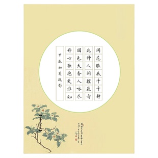 文墨苑古风硬笔书法作品纸七言28格低年级学生比赛专用咏牡丹120g