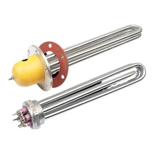 大功率加热棒导热油工业加热器水箱锅炉模温机法兰加热管220V380V