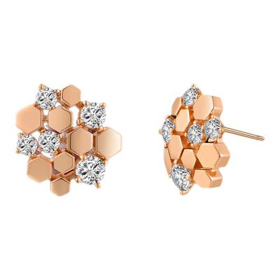 TWINSLULU繁花镜面抛光耳环