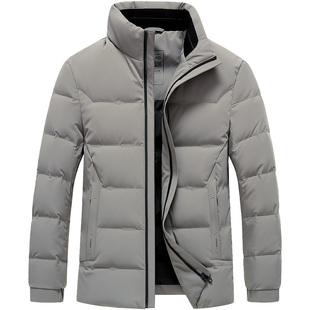 雪中飞立领短款男士羽绒服2025新款冬季外套大码商务休闲鸭绒服装