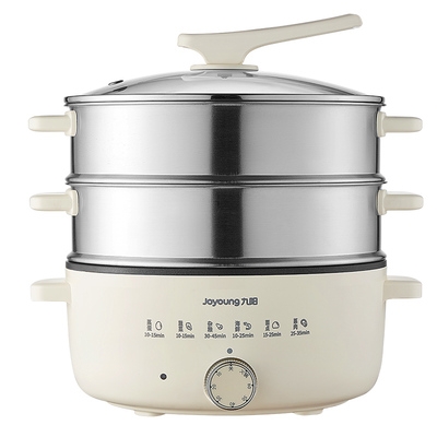 九阳多功能电蒸锅三层蒸炖电煮锅