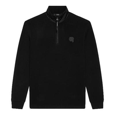 【绵羊毛】KARL LAGERFELD25秋新品商务休闲长袖T恤男卡尔拉格斐