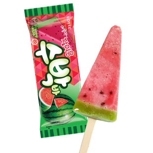 韩国进口网红LOTTE乐天西瓜味棒冰雪糕水果冷饮冰淇淋79g/支