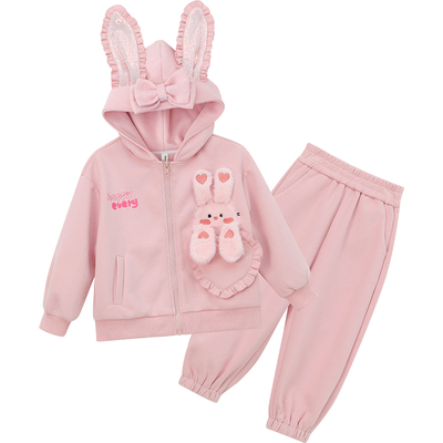 【甜幼兔兔少女】可爱连帽套装