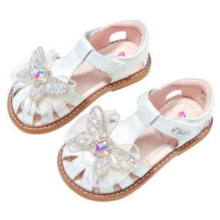 【断码清仓】芭比童鞋女童凉鞋2026新款夏季软底包头凉鞋儿童鞋子