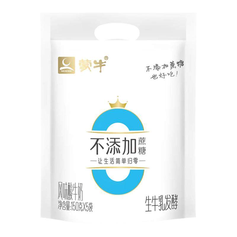 蒙牛0蔗糖生牛乳发酵酸奶150g