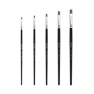 榭得堂537油画笔丙烯水彩水粉尼龙画笔美术专用模型上色笔面相笔平笔勾线渗线笔水性漆涂装上色笔刷谢德堂