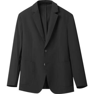 【防晒】海澜之家轻商务时尚休闲西服25春夏新平驳领通勤西装男款