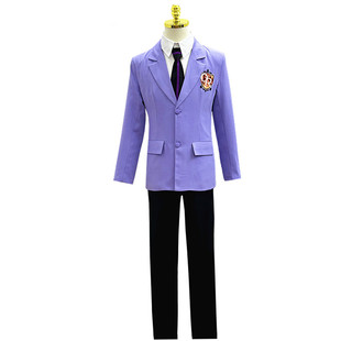 樱兰高校cos校服男公关部凤镜夜藤冈春绯cosplay二次元紫色西装