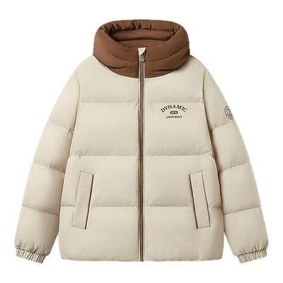 波司登奥莱2025冬季新款男女短款时尚运动拼接撞色羽绒服防风保暖