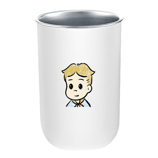 不锈钢磁吸漱口杯倒挂牙刷杯情侣一家三口刷牙杯倒放壁挂式家用