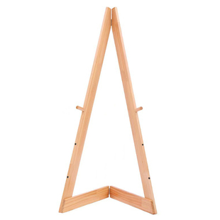 木质可折叠画架广告展示架落地站立式美术儿童画板架作品三角展架