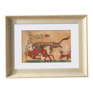 美式复古画框挂墙A4展示框a3相框装裱8寸10摆台8K油画空框4k开16K