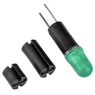 LED间隔柱黑色外孔双槽隔离柱3/5mm二极管灯柱灯座垫高柱双坑支柱